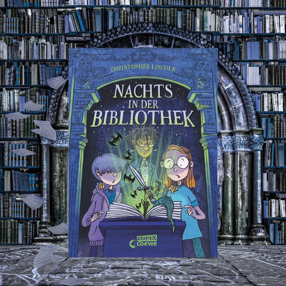 Nachts in der Bibliothek