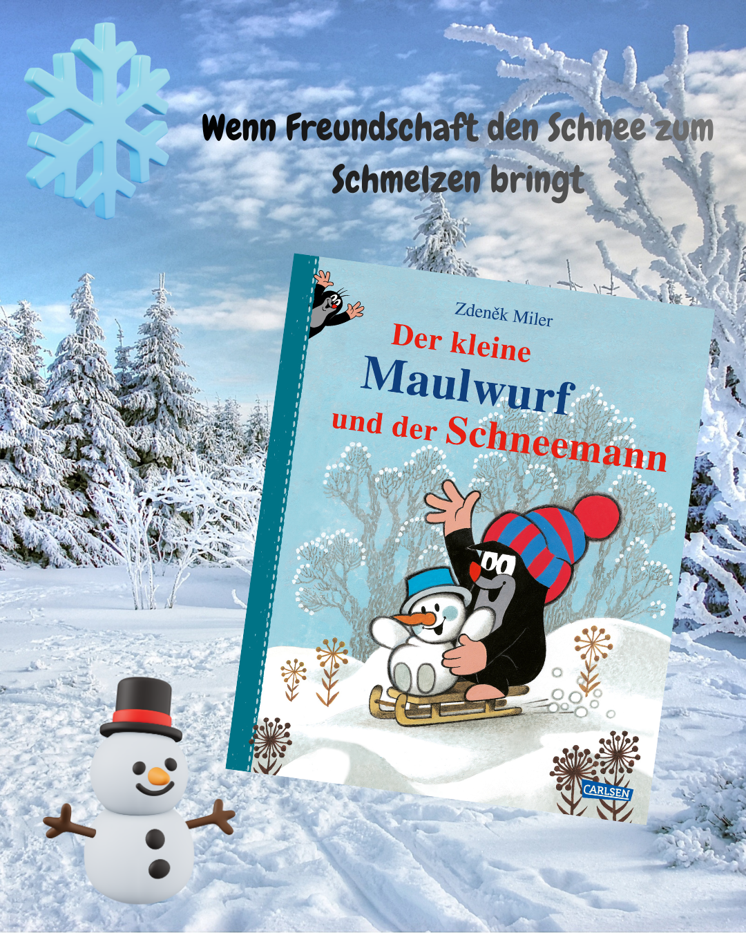 Der kleine Maulwurf und der Schneemann